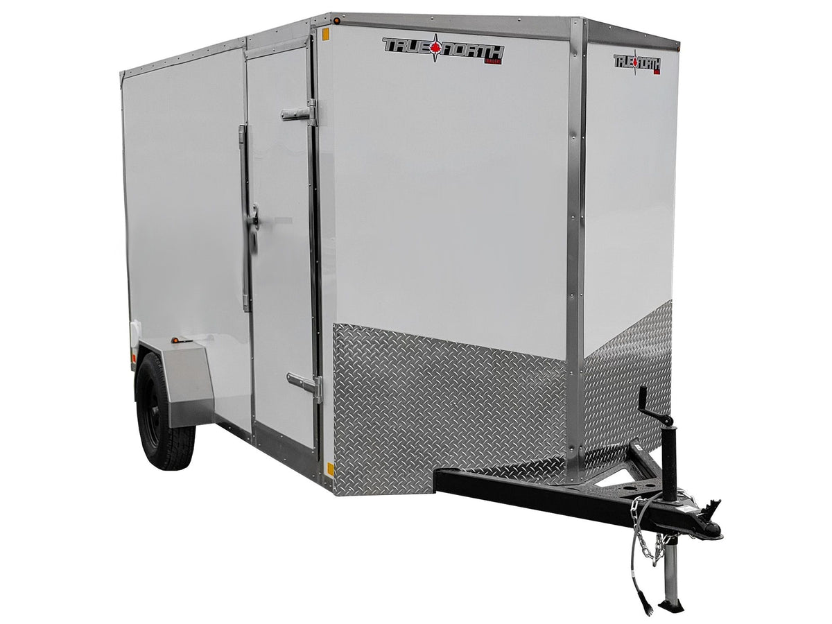 True North 6 x 12-ft Enclosed Utility Trailer with Ramp Door