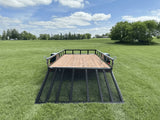 True North 77-in x 12-ft Utility Trailer With Gate, Black image 2