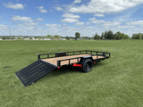 True North 77-in x 12-ft Utility Trailer With Gate, Black image 5