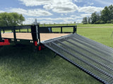 True North 77-in x 12-ft Utility Trailer With Gate, Black image 6