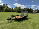 True North 77-in x 12-ft Utility Trailer With Gate, Black image 7