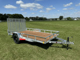 True North 77-in x 12-ft Utility Trailer With Gate, Silver image 2