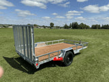 True North 77-in x 12-ft Utility Trailer With Gate, Silver image 3