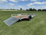 True North 77-in x 12-ft Utility Trailer With Gate, Silver image 4