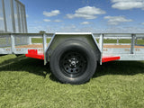 True North 77-in x 12-ft Utility Trailer With Gate, Silver image 5