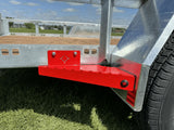 True North 77-in x 12-ft Utility Trailer With Gate, Silver image 6