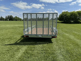 True North 77-in x 12-ft Utility Trailer With Gate, Silver image 7