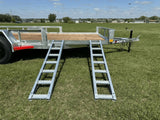 True North 83-in x 14-ft Utility Trailer with Gate & Side ATV Ramps, Galvanized image 2
