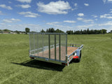 True North 83-in x 14-ft Utility Trailer with Gate & Side ATV Ramps, Galvanized image 3