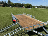 True North 83-in x 14-ft Utility Trailer with Gate & Side ATV Ramps, Galvanized image 6