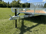 True North 83-in x 14-ft Utility Trailer with Gate & Side ATV Ramps, Galvanized image 8