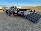 True North 83-in x 16-ft Tandem Axle Utility Trailer, Black image 4