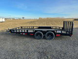 True North 83-in x 16-ft Tandem Axle Utility Trailer, Black image 8
