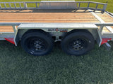 True North 83-in x 16-ft Tandem Axle Utility Trailer, Galvanized