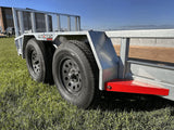 True North 83-in x 16-ft Tandem Axle Utility Trailer, Galvanized image 2