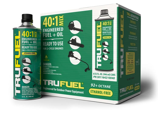 TruFuel 40:1 Pre-Mixed Gas & Oil for 2-Cycle Engines, 946 ml