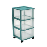 Type A 3-Drawer Storage Tower, Green