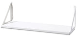 type A Align Floating Dual Bracket Shelf Kit, White, 8 x 24-in