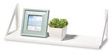 type A Align Floating Dual Bracket Shelf Kit, White, 8 x 24-in image 2