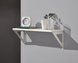 type A Align Floating Dual Bracket Shelf Kit, White, 8 x 24-in image 5