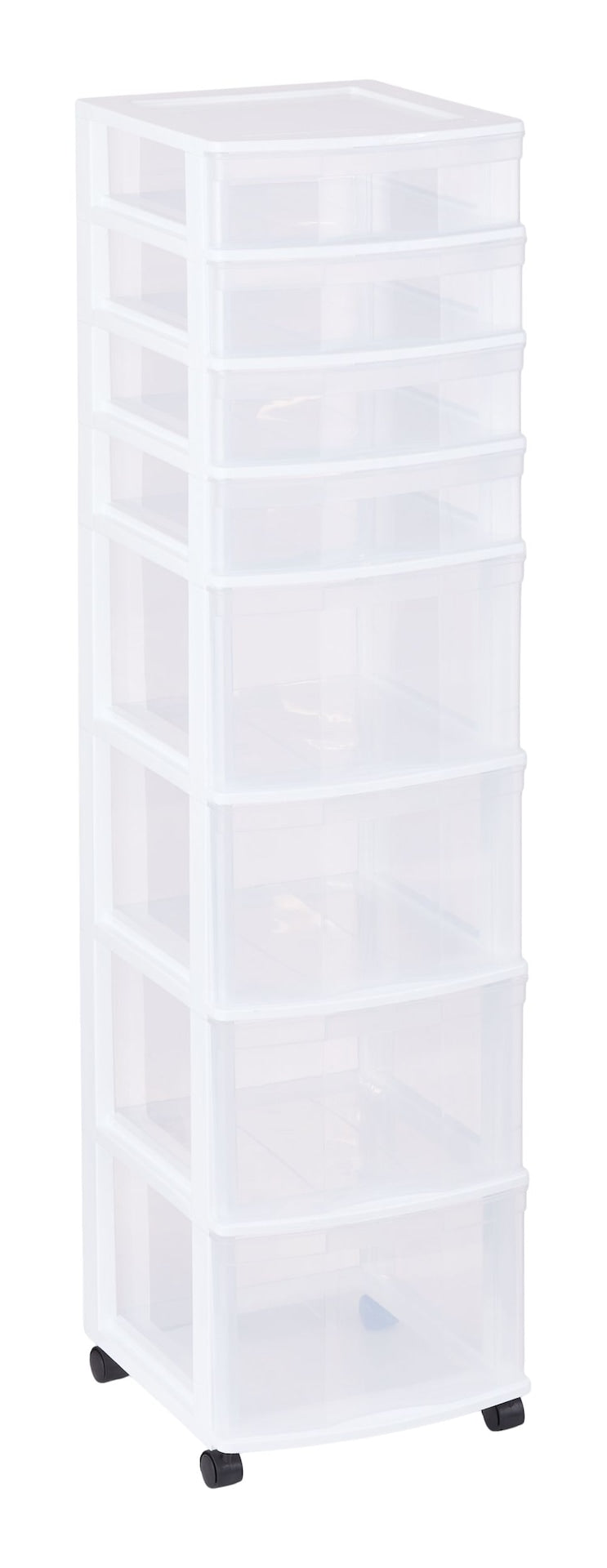 type A Clear 8-Drawer Storage Tower