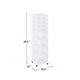 type A Clear 8-Drawer Storage Tower image 4