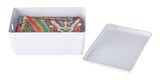 type A Flexible Storage Bin with Lid, White, 3.8-L image 6