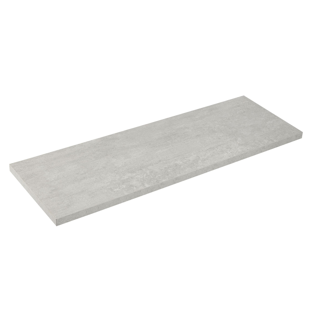 type A Floating Wall Shelf Board, Grey Concrete, 8 x 35-in