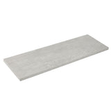 type A Floating Wall Shelf Board, Grey Concrete, 8 x 35-in