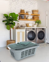 type A Hip Hugger Laundry Basket, 25.7 x 17.7 x 9.3-in, Grey image 4
