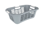 type A Hip Hugger Laundry Basket, 25.7 x 17.7 x 9.3-in, Grey image 5