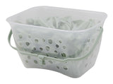 type A Plastic Clothespins with Caddy, 100-pk, 1.1-in x 0.5-in
