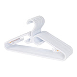 type A Plastic Hangers, Heavy-Duty, White 12-pk