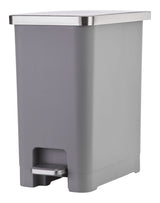 Type A Slim Grey Resin Garbage Can, 15-L image 2