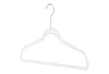 type A Space-Saving Non-Slip Plastic Swivel Hangers, Clear, 10-pk