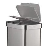 Type A Stainless Steel Rectangular Auto Indoor Refuse Bin with Resin Motion Sensor Lid, 50-L image 5