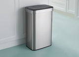 Type A Stainless Steel Rectangular Auto Indoor Refuse Bin with Resin Motion Sensor Lid, 50-L image 6