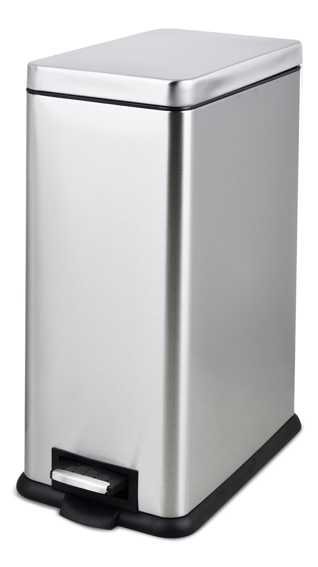 type A Stainless Steel Rectangular Step Garbage Can, 30-L