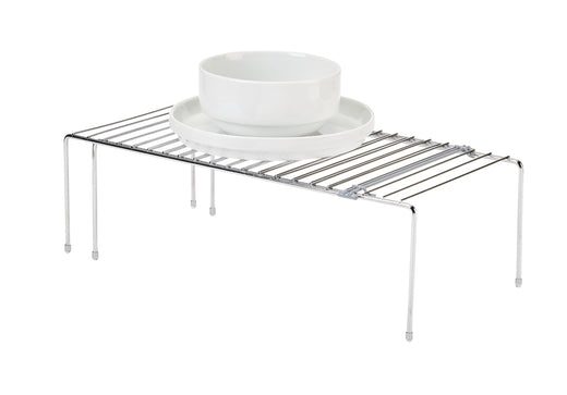 Type A Stay Expandable Storage & Organizer Shelf Rack For Kitchen Cupboard/Cabinet, Chrome