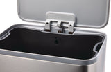type A Wide Stainless Steel Rectangular Step Garbage Can with Slow Close Lid, 30-L image 4