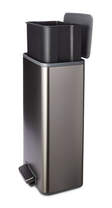 type A Wide Stainless Steel Rectangular Step Garbage Can with Slow Close Lid, 30-L image 8
