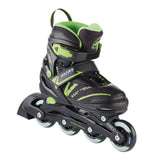 Ultra Wheels Adjustable Inline Skates, Green, Assorted Sizes