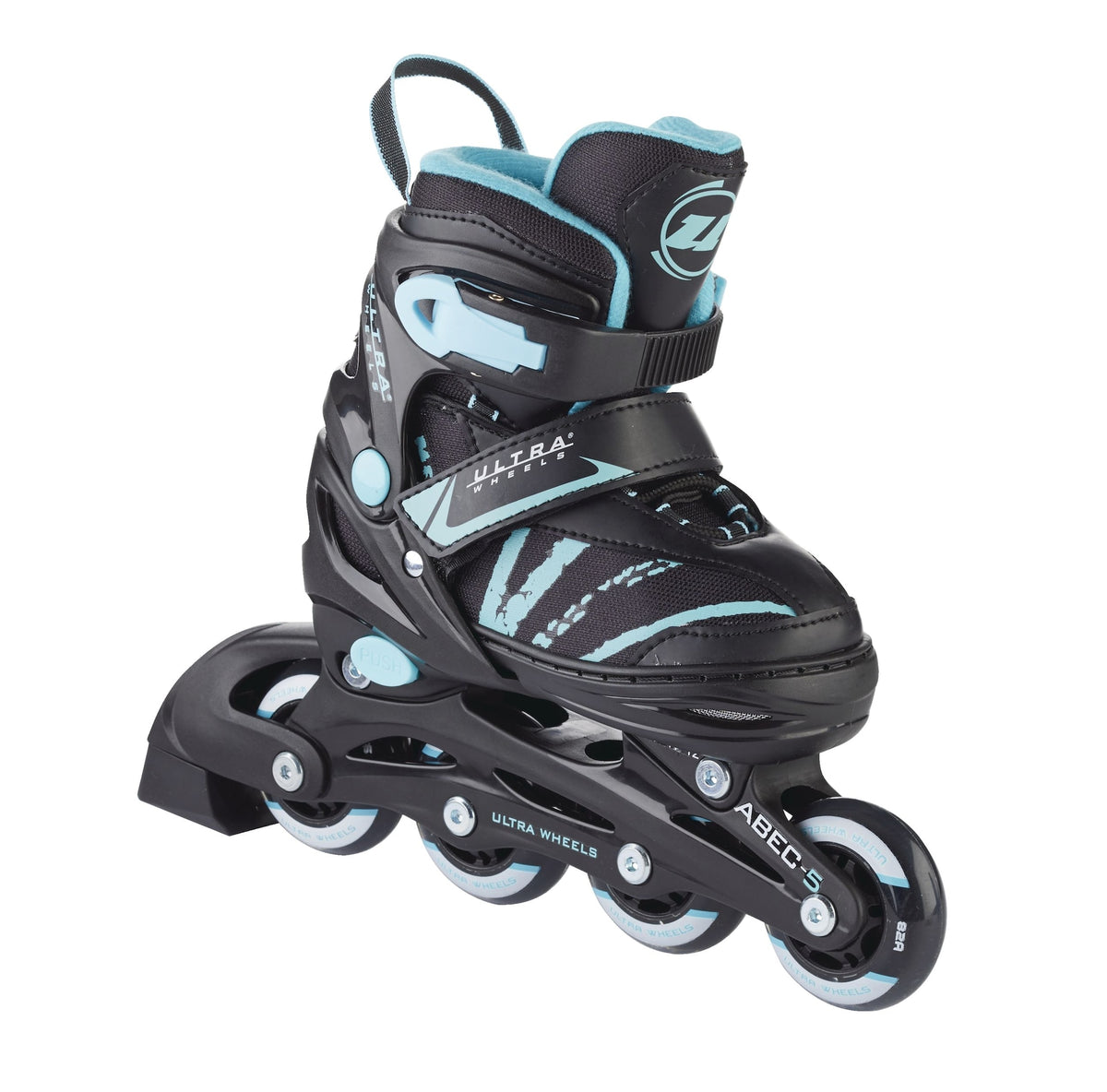 Ultra Wheels Adjustable Inline Skates, Teal, Assorted Sizes