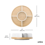 Umbra Bellwood 5-Section Lazy Susan with Removable Dividers image 6