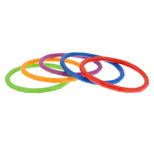 Underwater Dive Rings Pool Kids' Collection Game, Multi-Coloured, 5-pk, Ages 5+, for Beach/Pool Fun Activities