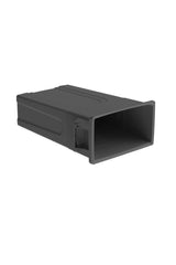 United Solutions Plastic Tall Slim Rectangular Garbage Can, Black, 87-L image 3