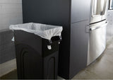 United Solutions Plastic Tall Slim Rectangular Garbage Can, Black, 87-L image 6