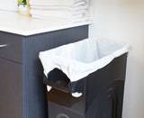 United Solutions Plastic Tall Slim Rectangular Garbage Can, Black, 87-L image 7