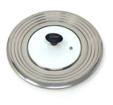 Universal Stainless Steel Glass Lid for Pots & Pans, Fits (24 cm) to (32 cm) image 2