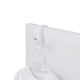 Urbana Plastic Single Over the Door Hook, White, 7.5-in
